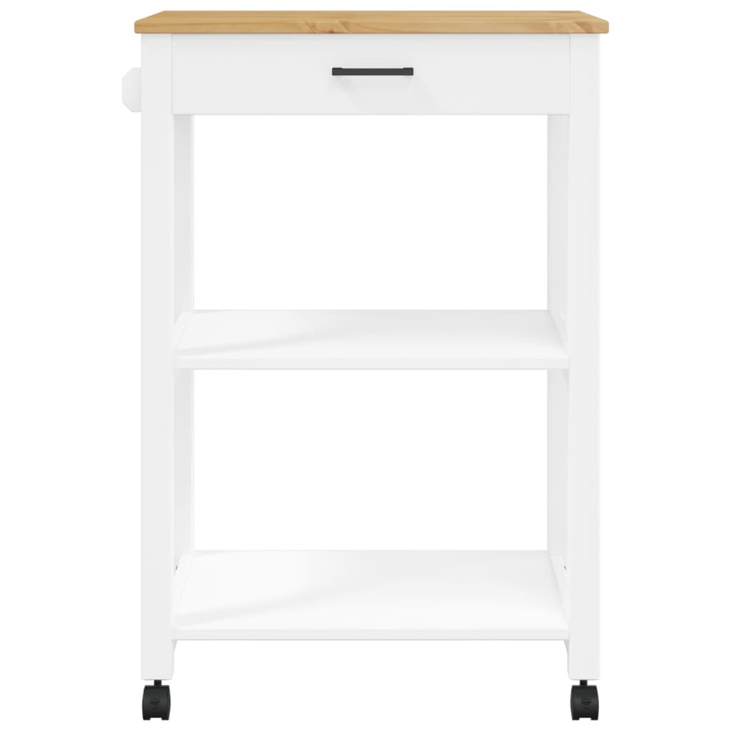 Monza tömör fenyőfa konyhai kocsi 60 x 40 x 90 cm Monza tömör fenyőfa konyhai kocsi 60 x 40 x 90 cm