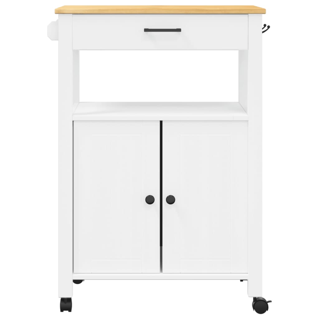 Monza tömör fenyőfa konyhai kocsi 60 x 40 x 90 cm