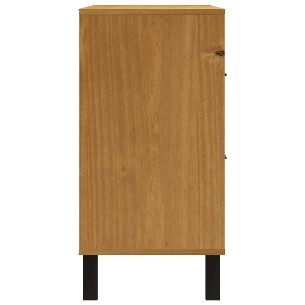 Flam tömör fenyőfa fiókos szekrény 110 x 40 x 80 cm Flam tömör fenyőfa fiókos szekrény 110 x 40 x 80 cm