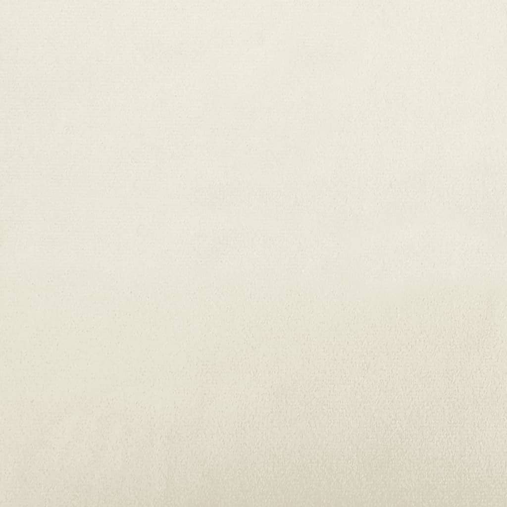 2 részes krémszínű bársony ülőgarnitúra párnákkal