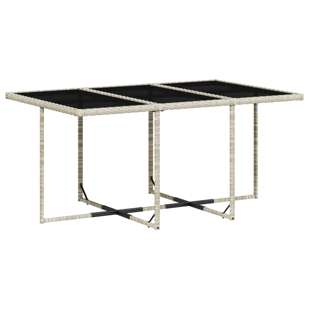 11 részes világosszürke polyrattan kerti ülőgarnitúra párnákkal 11 részes világosszürke polyrattan kerti ülőgarnitúra párnákkal