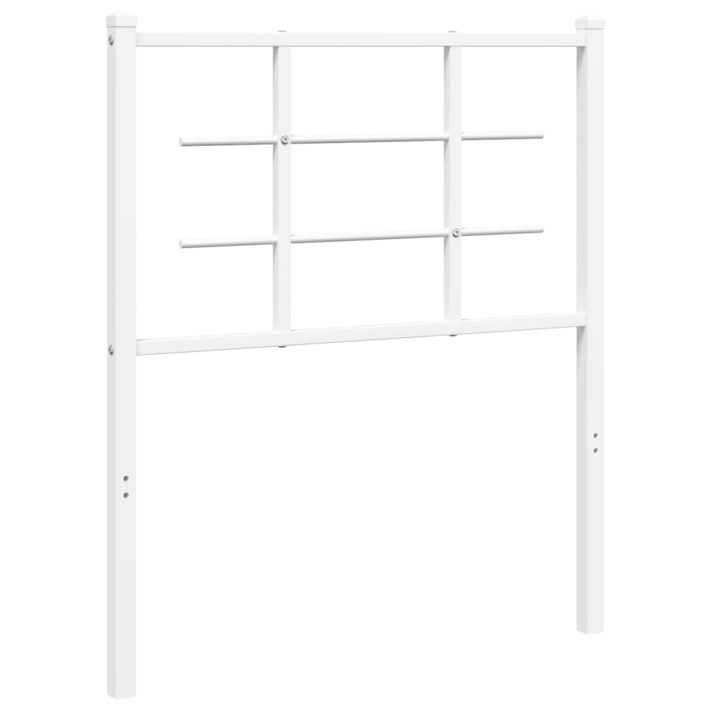 Fehér fém fejtámla 75 cm