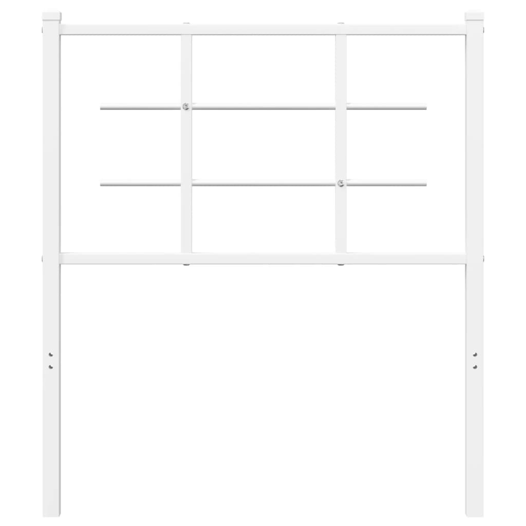 Fehér fém fejtámla 75 cm