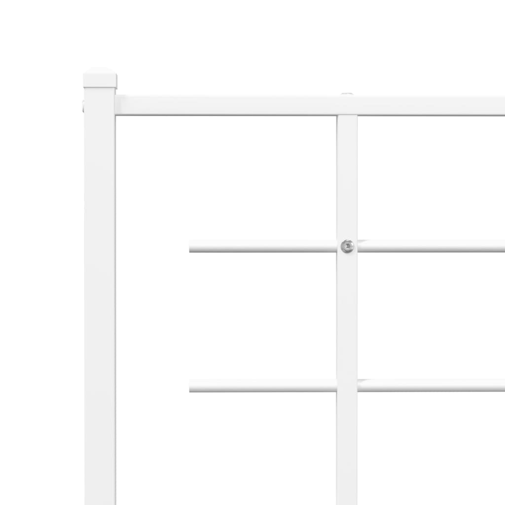 Fehér fém fejtámla 75 cm