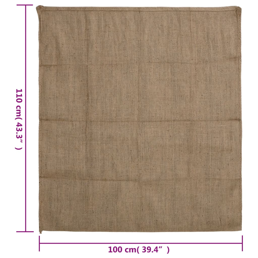 10 db jutazsák 100x110 cm 100% juta 340 g/m²