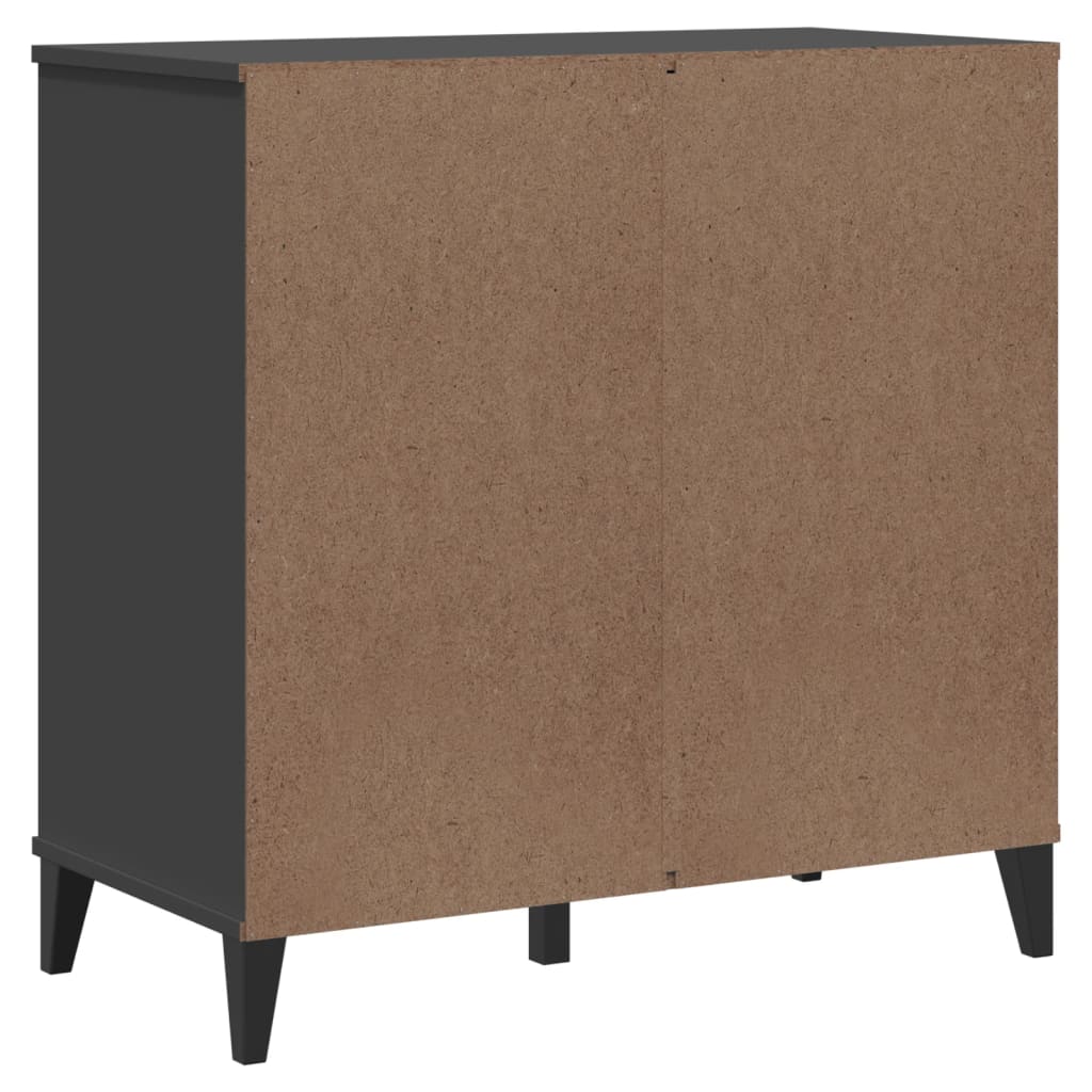 Viken antracitszürke tömör fenyőfa tálalószekrény 80x40x80 cm