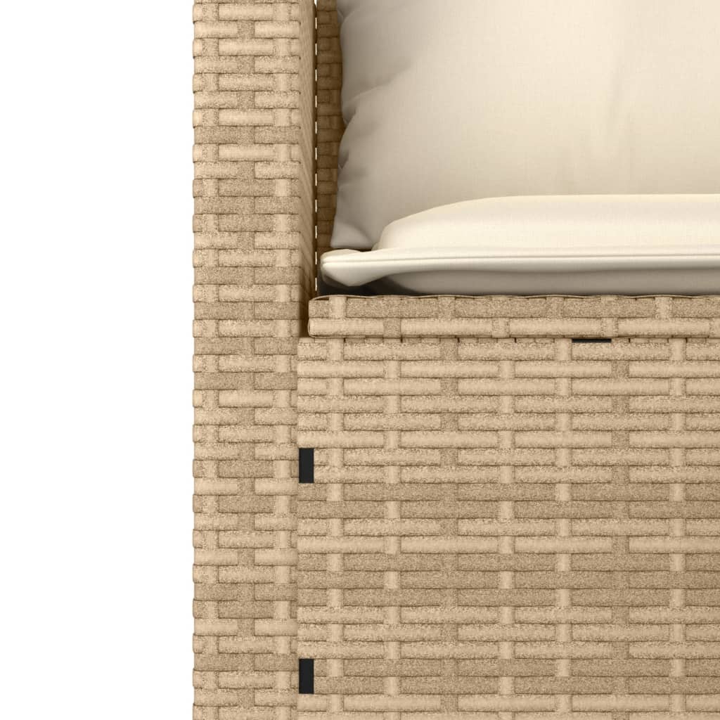 3 részes bézs polyrattan kerti ülőgarnitúra párnákkal 3 részes bézs polyrattan kerti ülőgarnitúra párnákkal