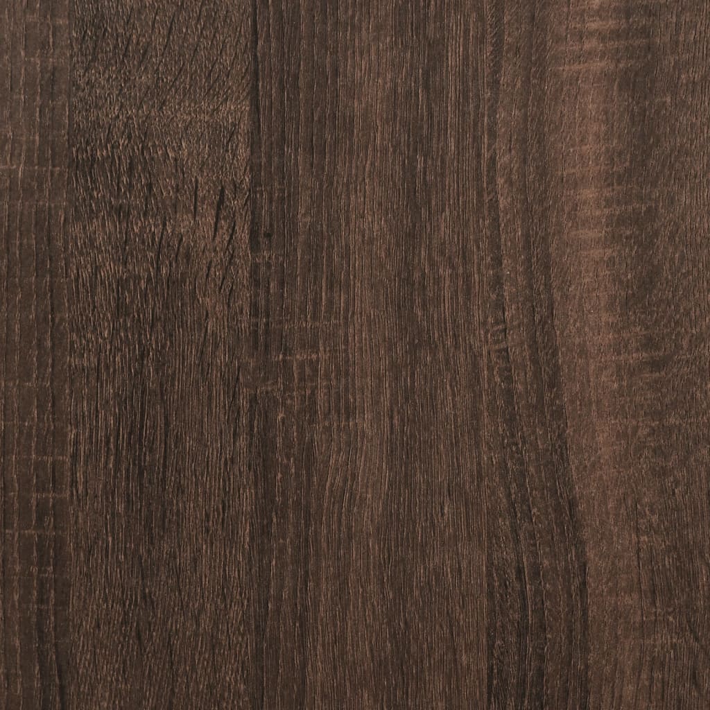 Barna tölgy színű szerelt fa cipőtároló pad 100 x 38,5 x 49 cm