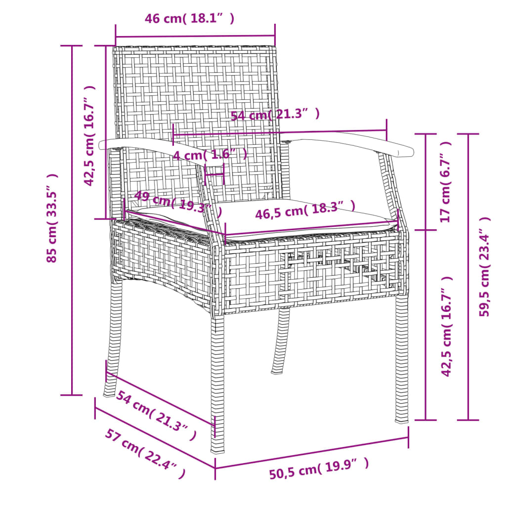 7 részes bézs polyrattan kerti étkezőgarnitúra párnákkal 7 részes bézs polyrattan kerti étkezőgarnitúra párnákkal