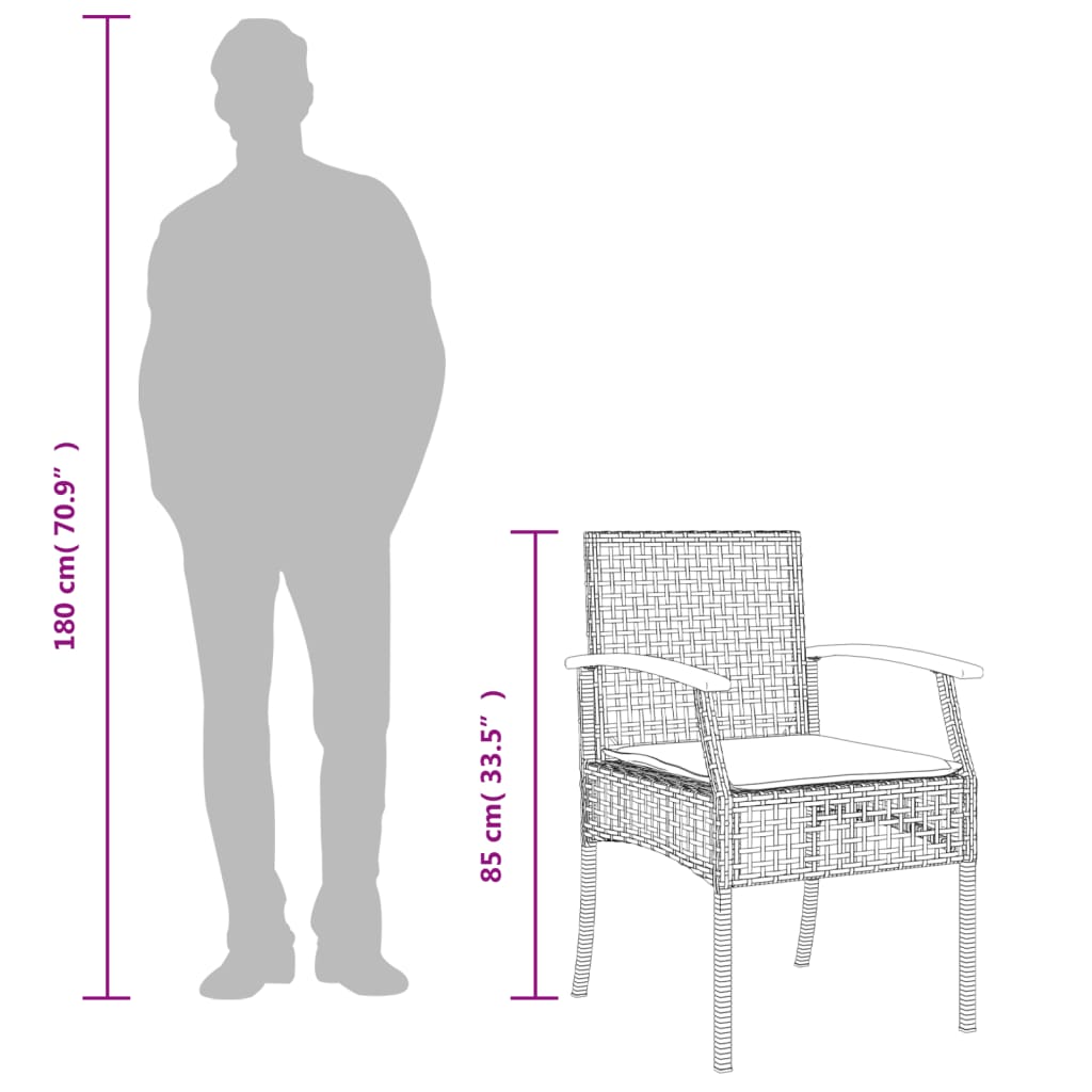 7 részes bézs polyrattan kerti étkezőgarnitúra párnákkal 7 részes bézs polyrattan kerti étkezőgarnitúra párnákkal