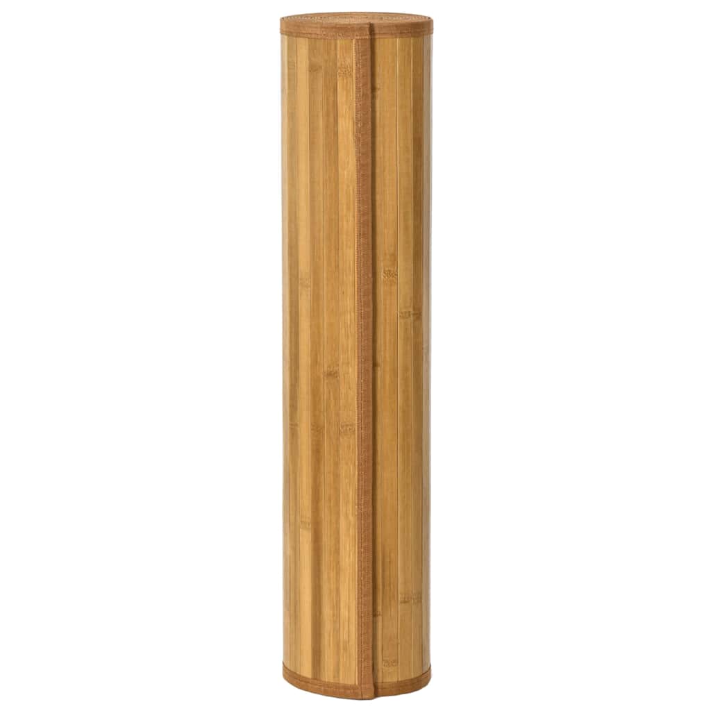 Négyszögletű természetes bambusz szőnyeg 70 x 200 cm