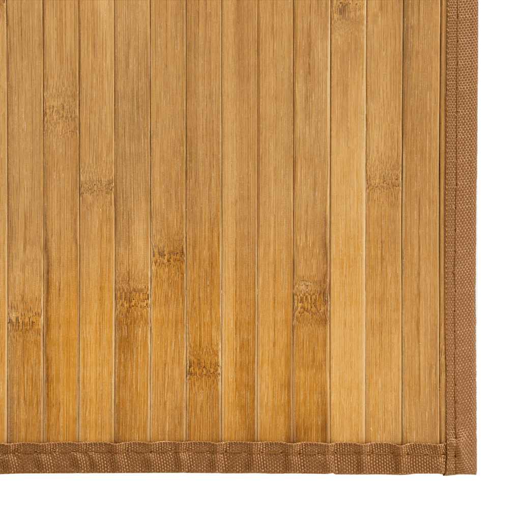 Négyszögletű természetes bambusz szőnyeg 70 x 200 cm
