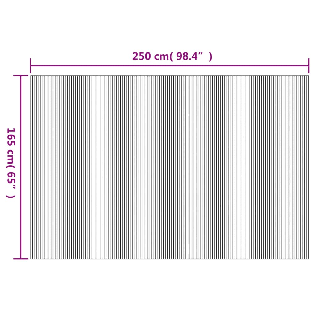 Barna bambusz térelválasztó 165 x 250 cm Barna bambusz térelválasztó 165 x 250 cm