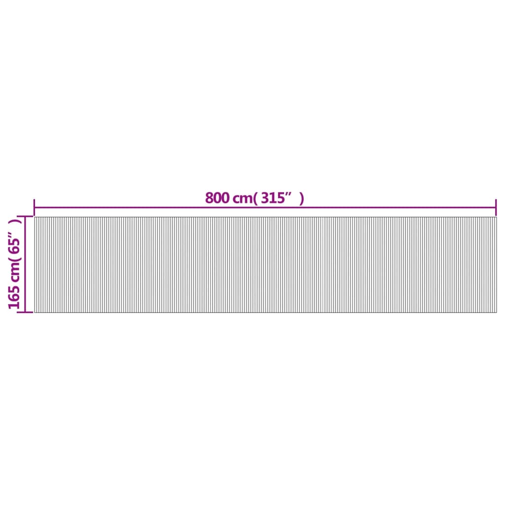 Sötétbarna bambusz térelválasztó 165 x 800 cm Sötétbarna bambusz térelválasztó 165 x 800 cm