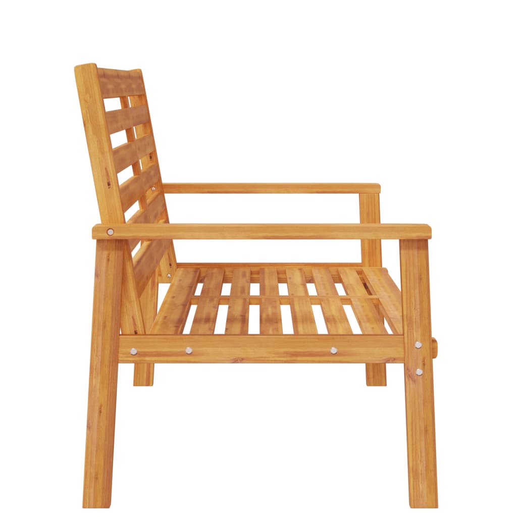 Tömör akácfa kerti kanapé 120 cm