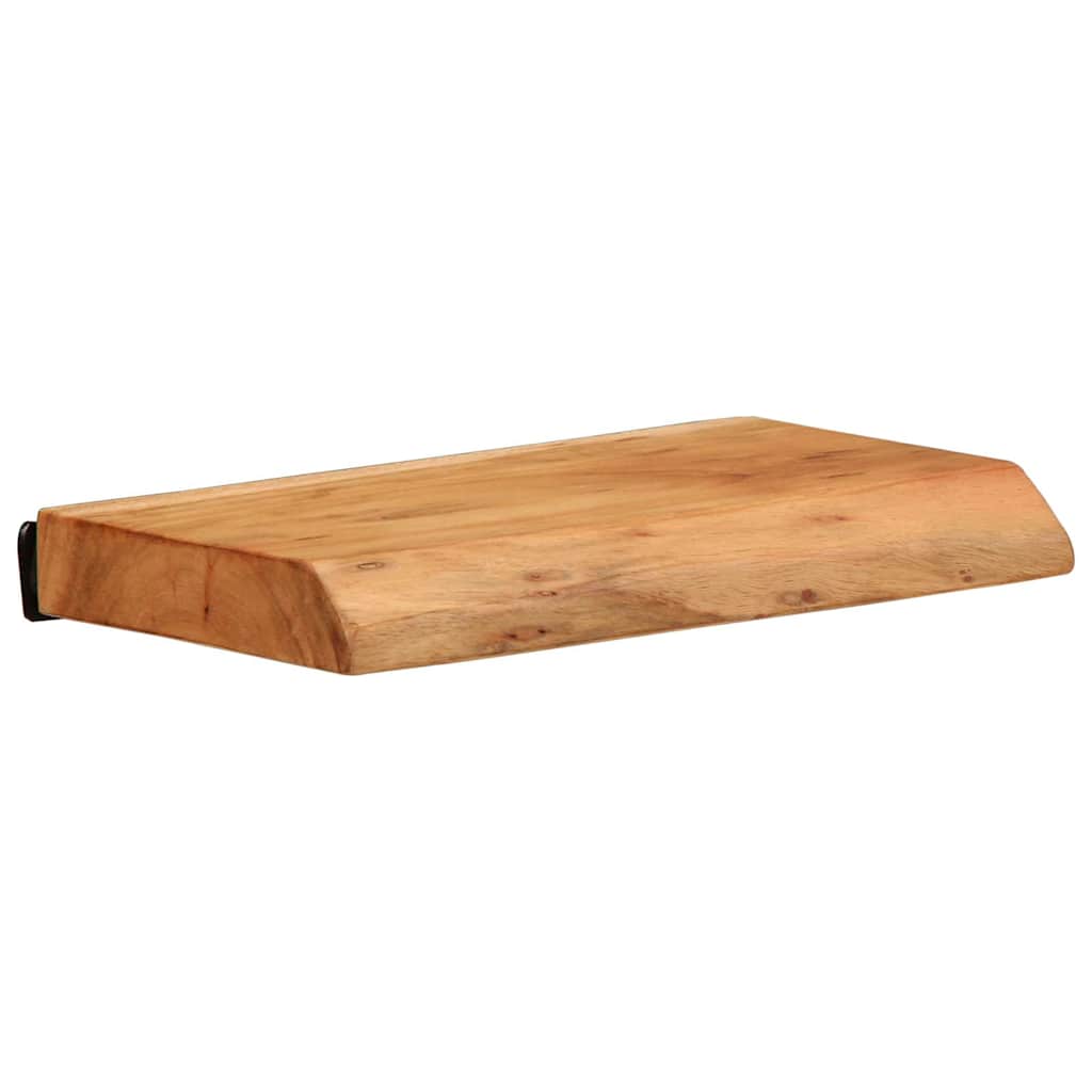 2 darab tömör akácfa fali polc 30 x 20 x 3,5 cm