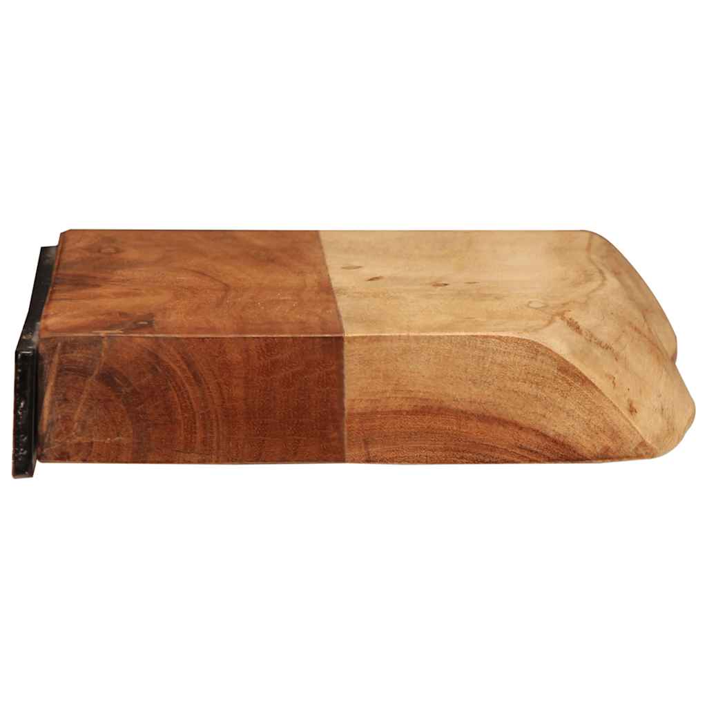 2 darab tömör akácfa fali polc 40x20x3,5 cm