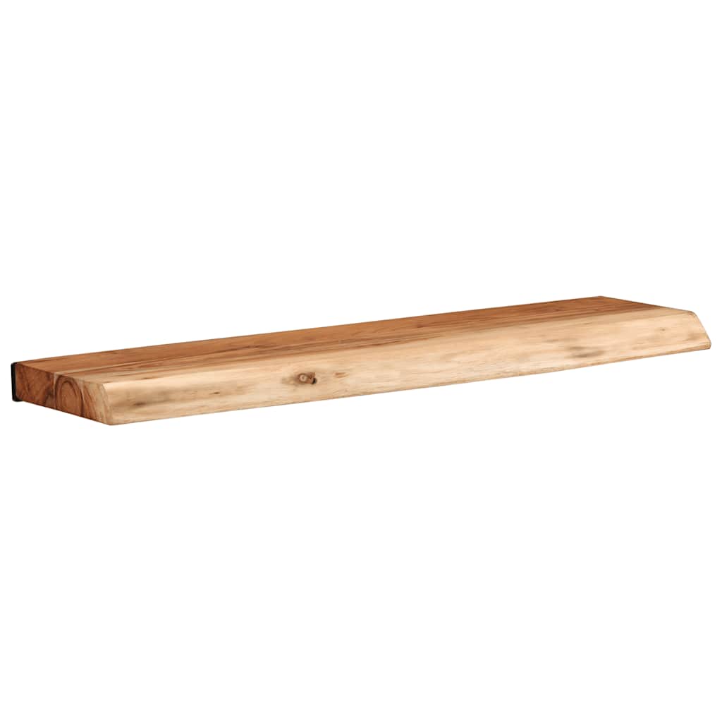 2 darab tömör akácfa fali polc 60x20x3,5 cm