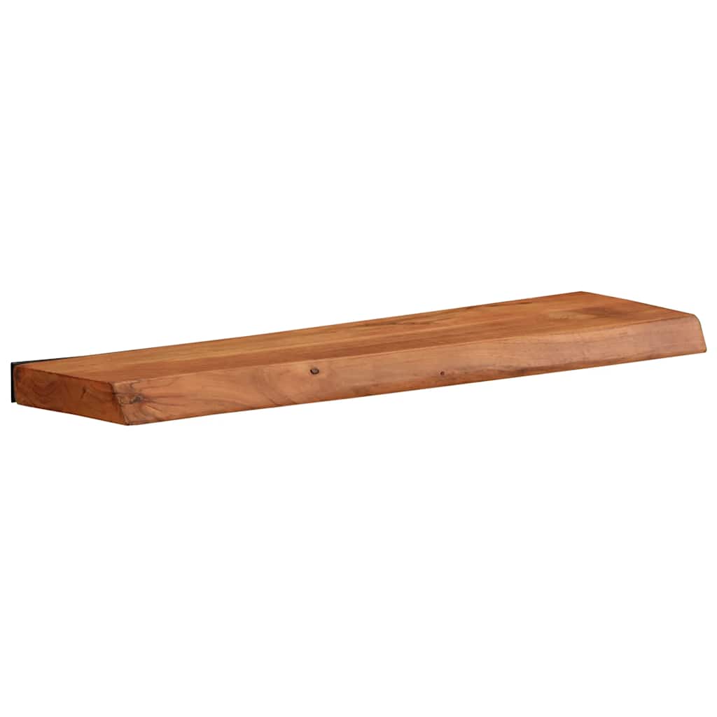 2 darab tömör akácfa fali polc 60x20x3,5 cm