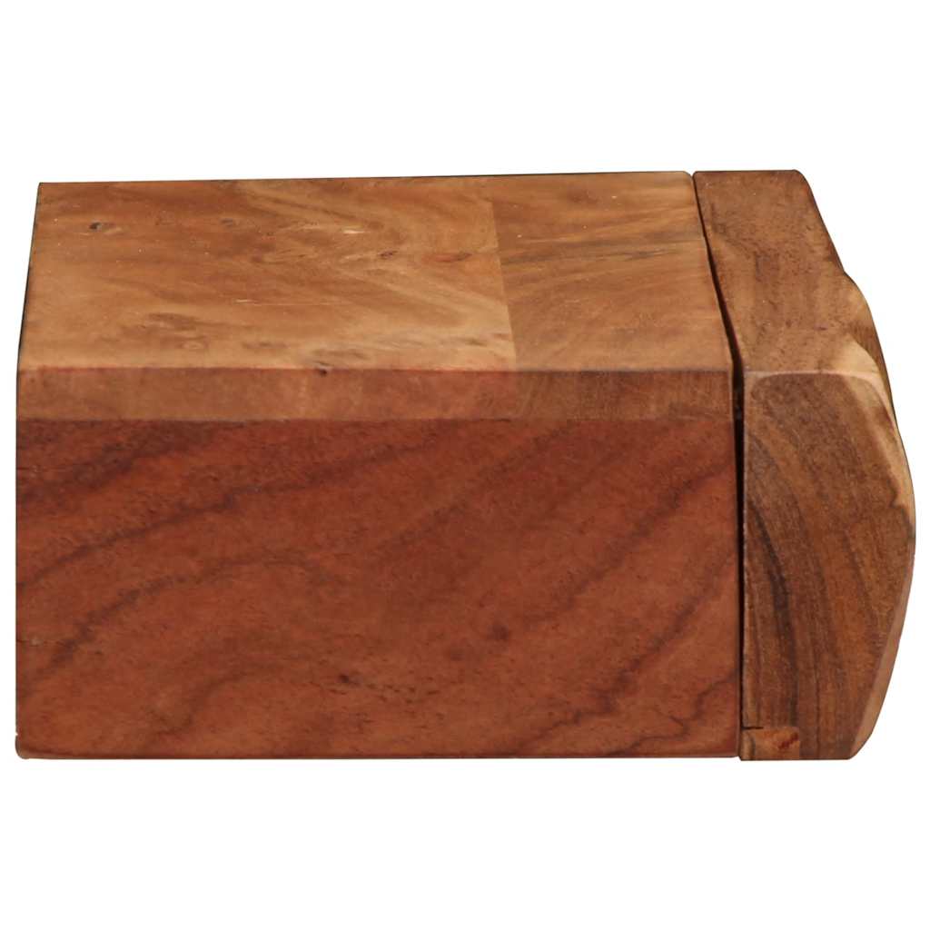 2 darab tömör akácfa fali polc 40x17x8 cm