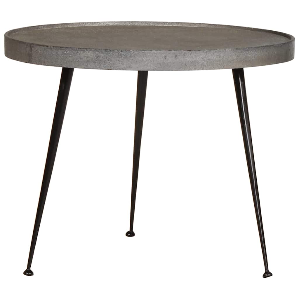 2 db ezüst színű szerelt fa dohányzóasztal