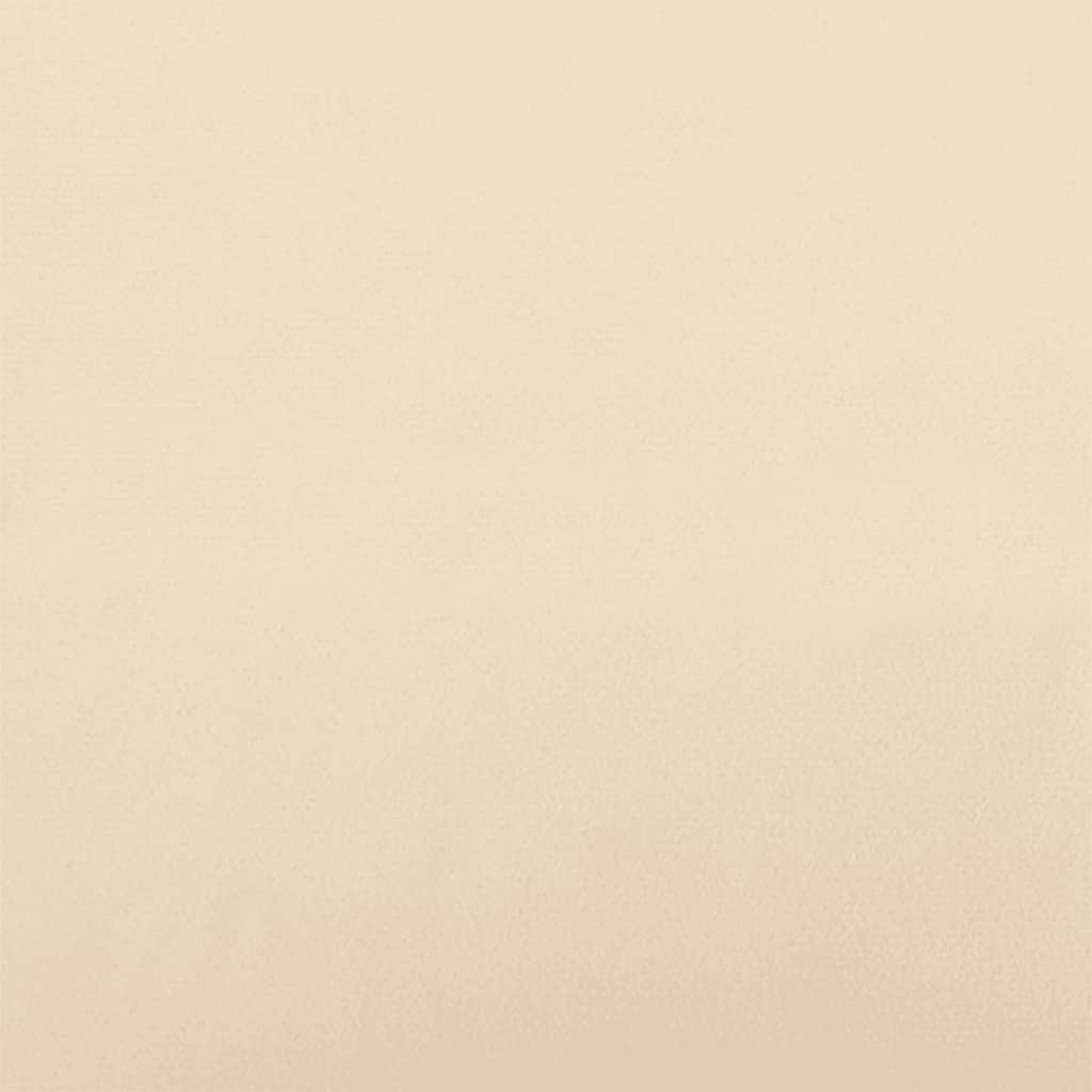 Kétszemélyes krémszínű bársony kanapéágy