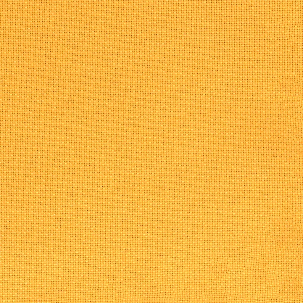 Kétszemélyes sárga szövet kanapéágy két párnával