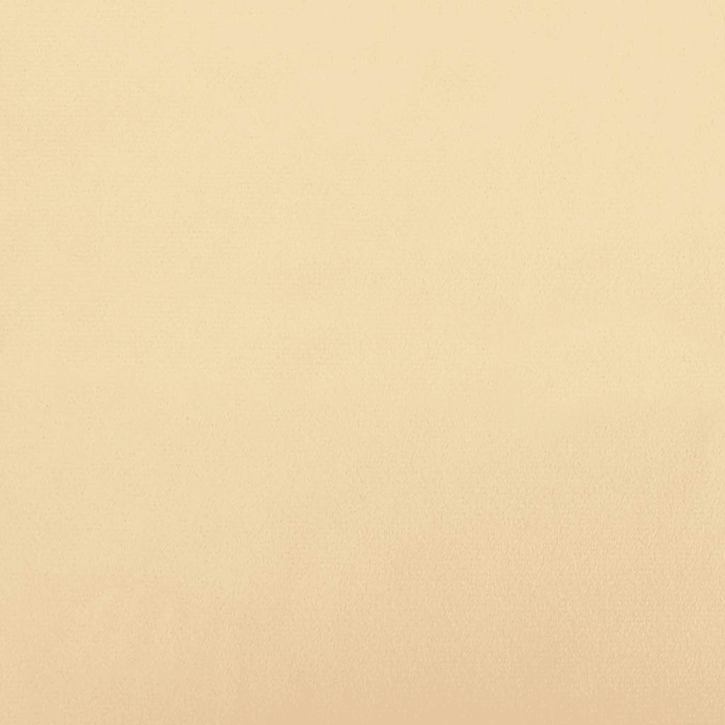 Kétszemélyes krémszínű bársony kanapéágy