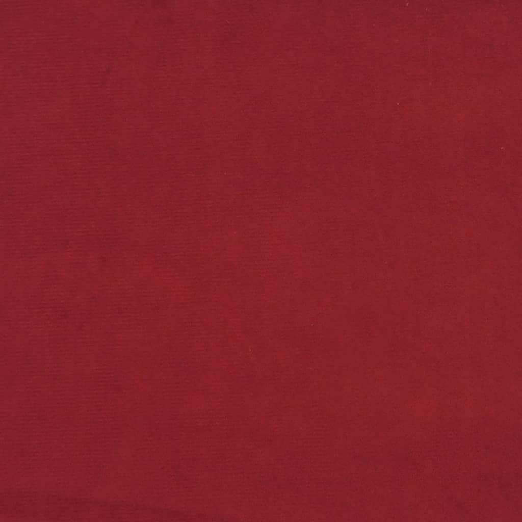 Kétszemélyes bordó bársony kanapéágy