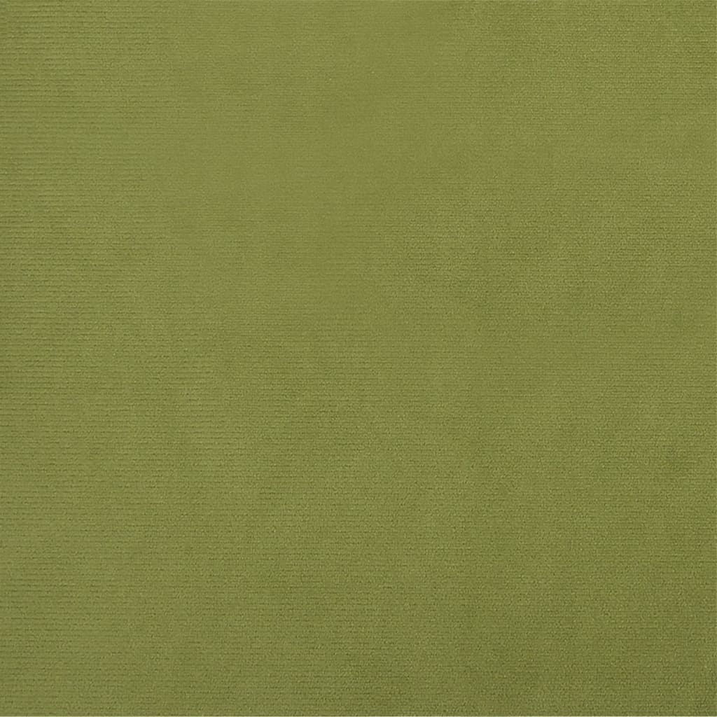 Kétszemélyes világoszöld bársony kanapéágy