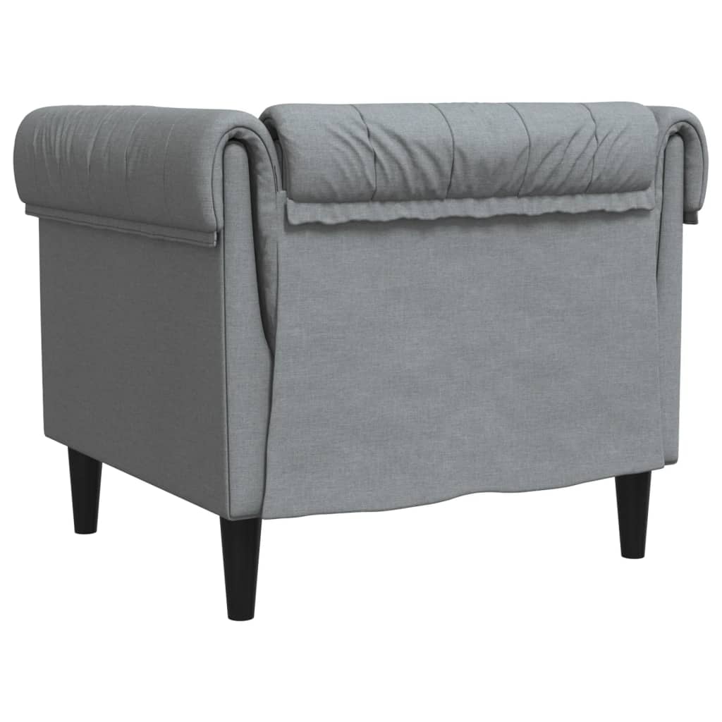 Világosszürke szövet chesterfield kanapé Világosszürke szövet chesterfield kanapé