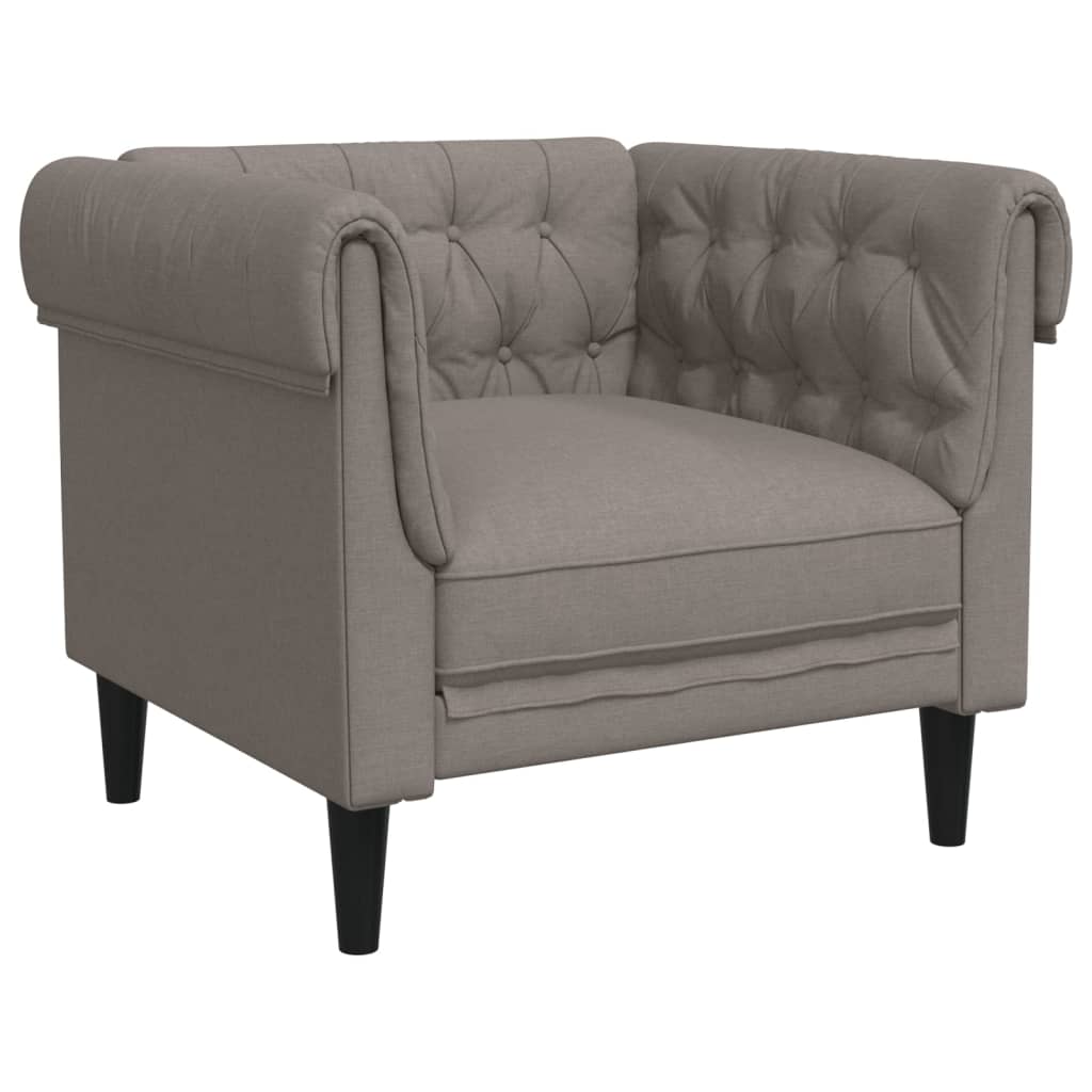 Tópszínű szövet chesterfield kanapé