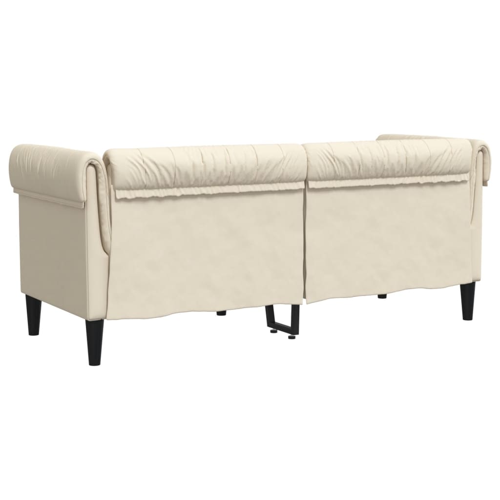 2 személyes krémszínű szövet chesterfield kanapé 2 személyes krémszínű szövet chesterfield kanapé