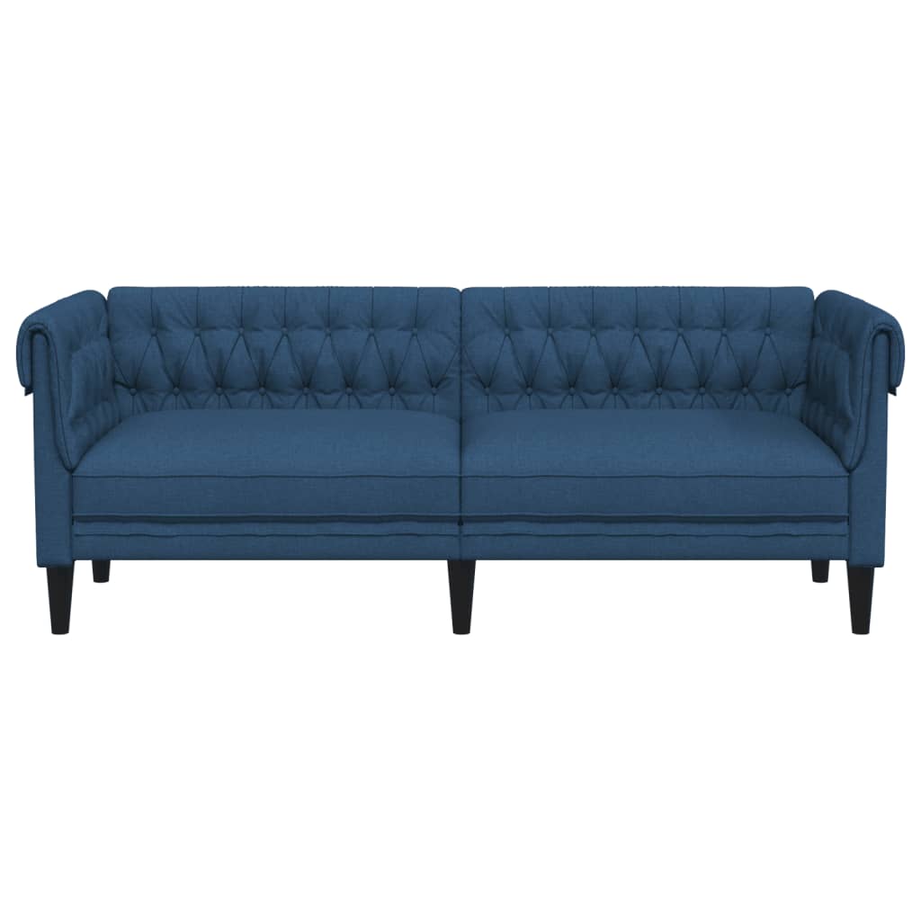 Kék 3 személyes szövet chesterfield kanapé Kék 3 személyes szövet chesterfield kanapé