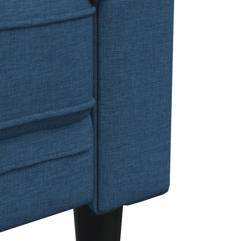 Kék 3 személyes szövet chesterfield kanapé Kék 3 személyes szövet chesterfield kanapé