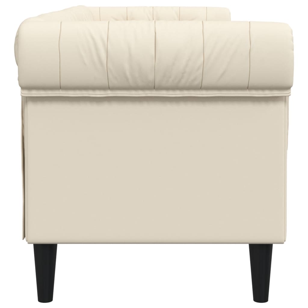 3 személyes krémszínű szövet chesterfield kanapé 3 személyes krémszínű szövet chesterfield kanapé