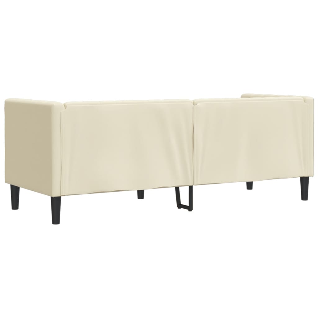 3 személyes krémszínű műbőr chesterfield kanapé 3 személyes krémszínű műbőr chesterfield kanapé