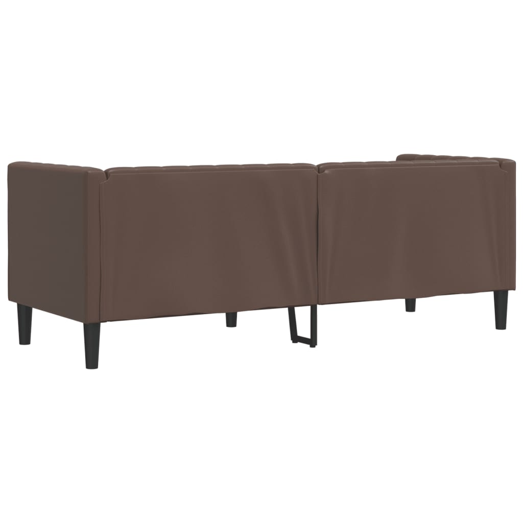 3 személyes barna műbőr chesterfield kanapé 3 személyes barna műbőr chesterfield kanapé