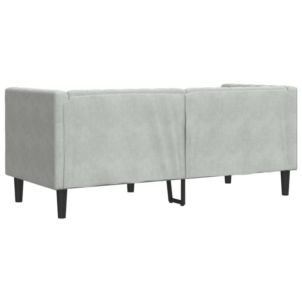 2 személyes világoszöld bársony chesterfield kanapé párnákkal 2 személyes világoszöld bársony chesterfield kanapé párnákkal