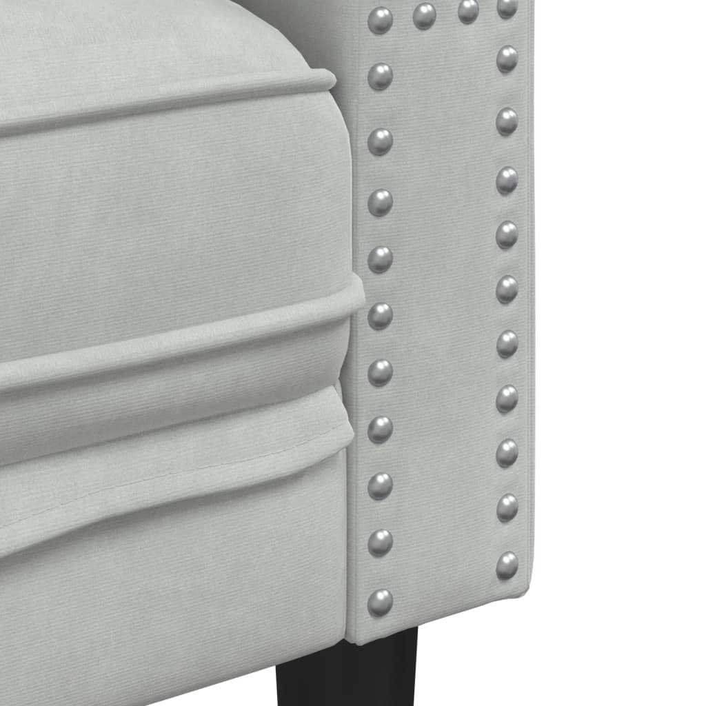 2 személyes világoszöld bársony chesterfield kanapé párnákkal 2 személyes világoszöld bársony chesterfield kanapé párnákkal
