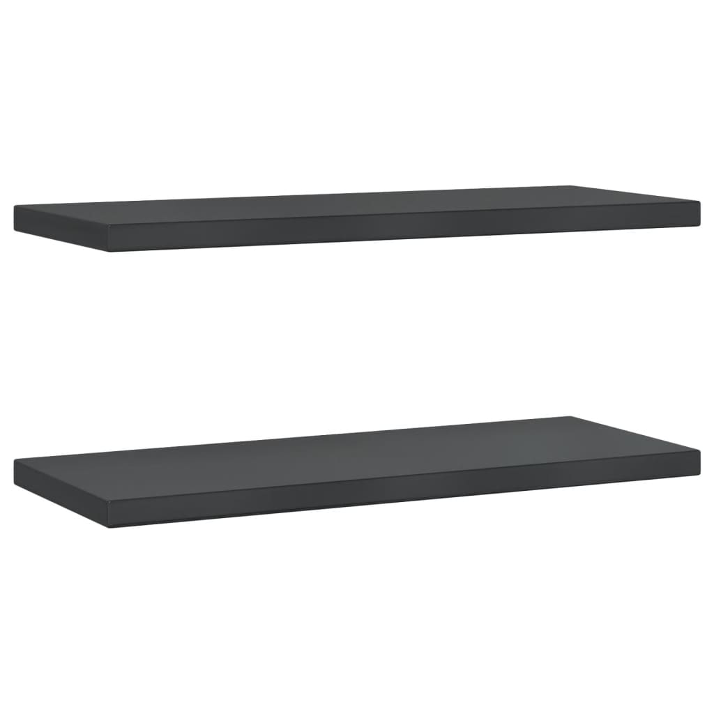 2 db fekete rozsdamentes acél fali polc 75 x 30 x 3 cm 2 db fekete rozsdamentes acél fali polc 75 x 30 x 3 cm
