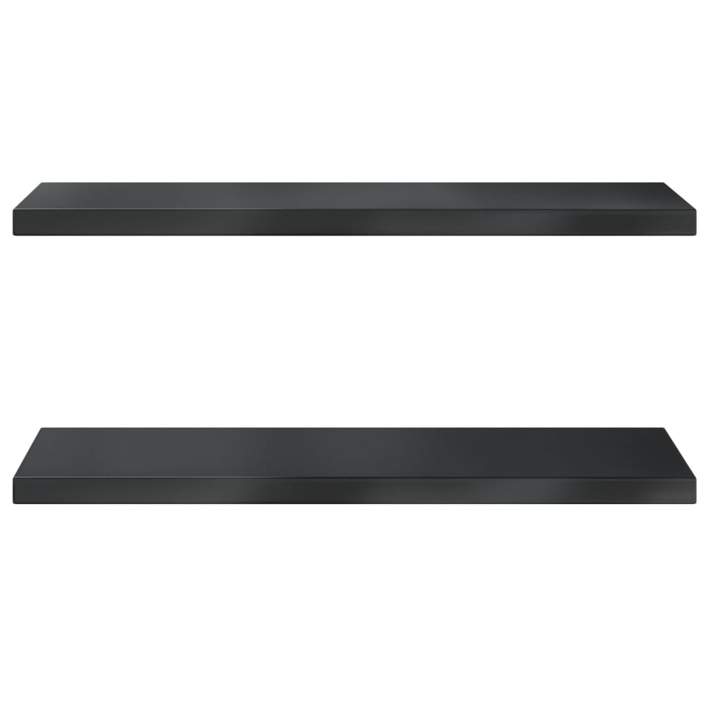 2 db fekete rozsdamentes acél fali polc 75 x 30 x 3 cm 2 db fekete rozsdamentes acél fali polc 75 x 30 x 3 cm
