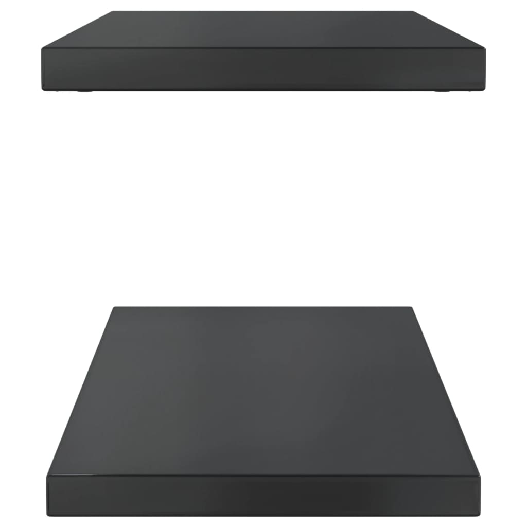 2 db fekete rozsdamentes acél fali polc 75 x 30 x 3 cm 2 db fekete rozsdamentes acél fali polc 75 x 30 x 3 cm