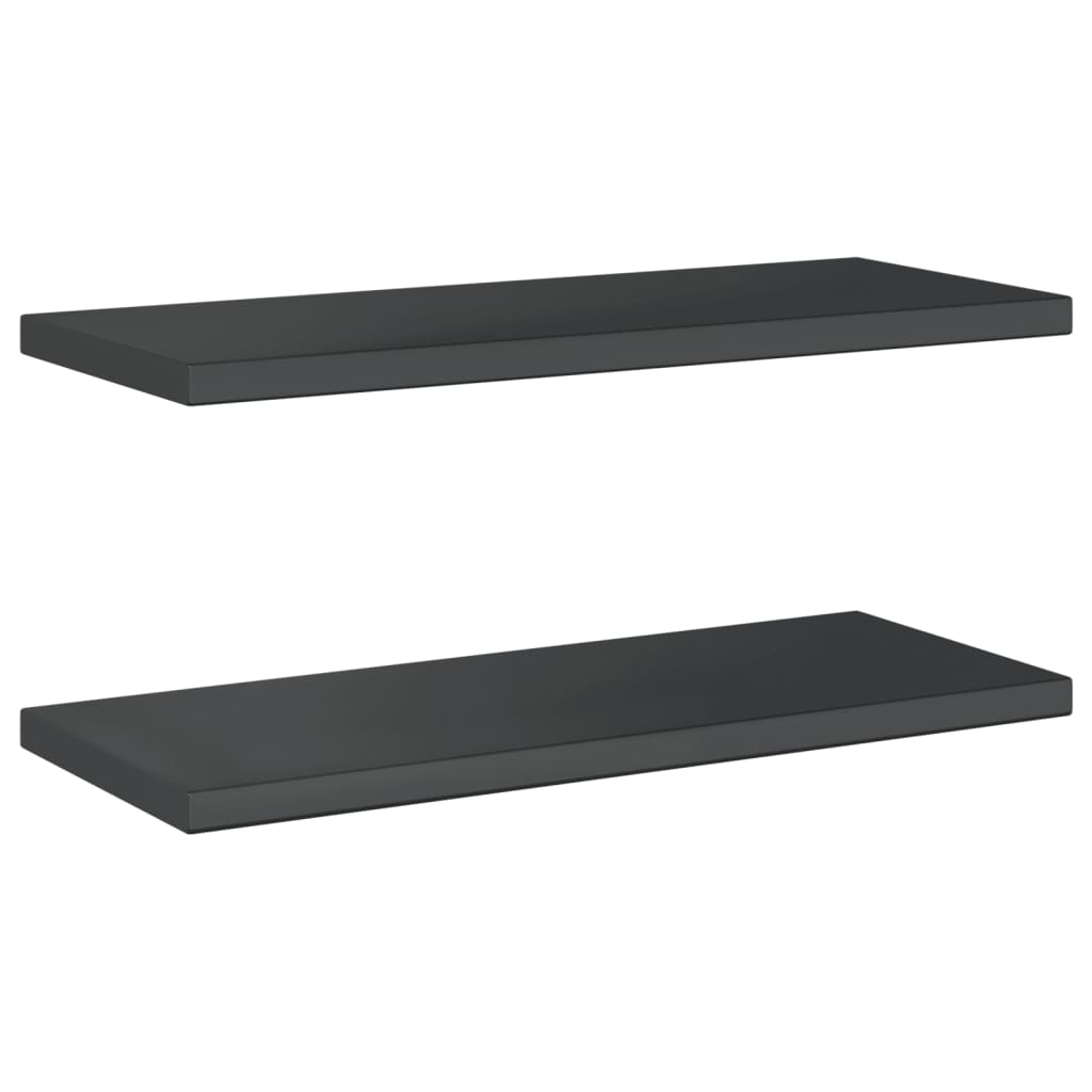 2 db fekete rozsdamentes acél fali polc 75 x 30 x 3 cm 2 db fekete rozsdamentes acél fali polc 75 x 30 x 3 cm