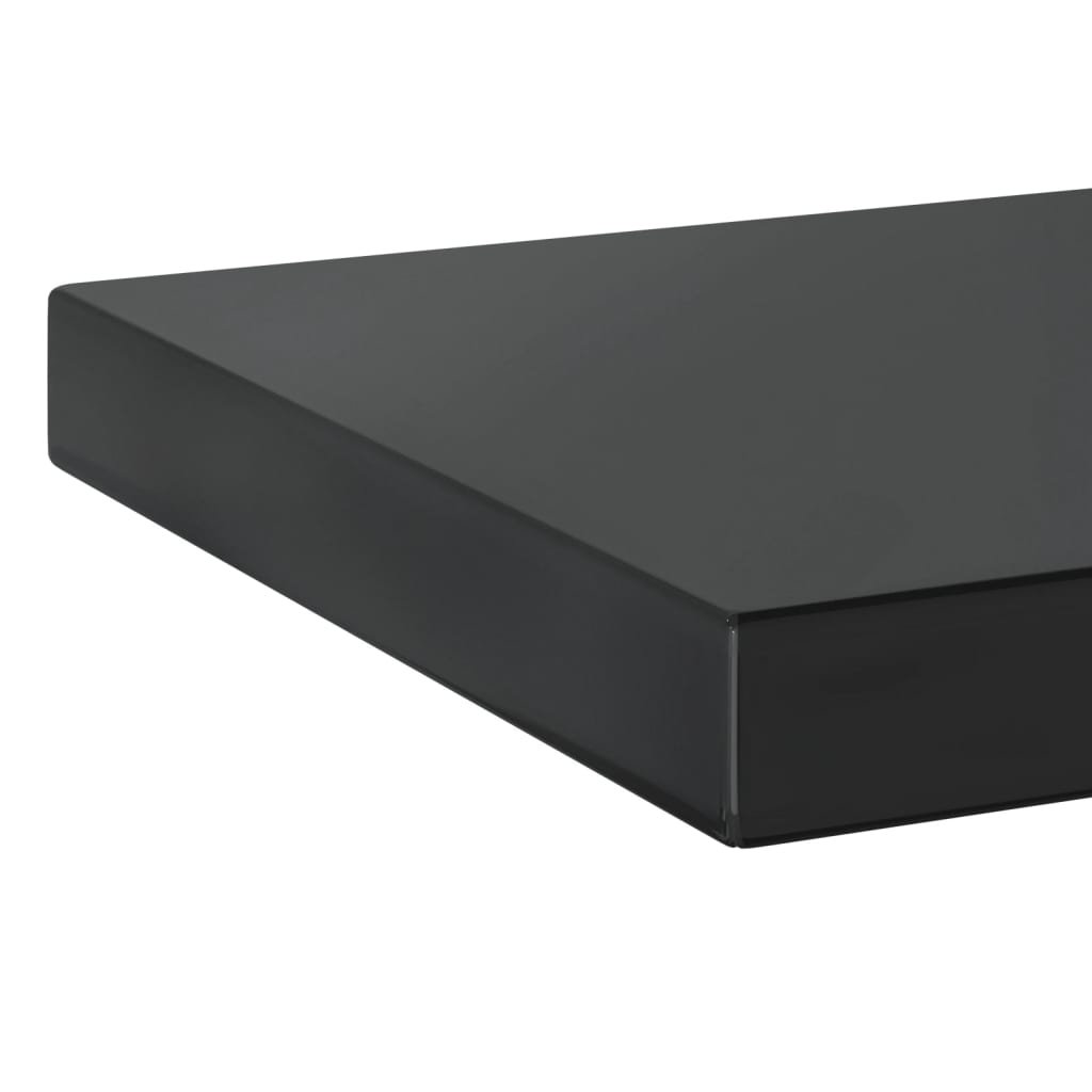 2 db fekete rozsdamentes acél fali polc 50 x 23,5 x 3 cm 2 db fekete rozsdamentes acél fali polc 50 x 23,5 x 3 cm