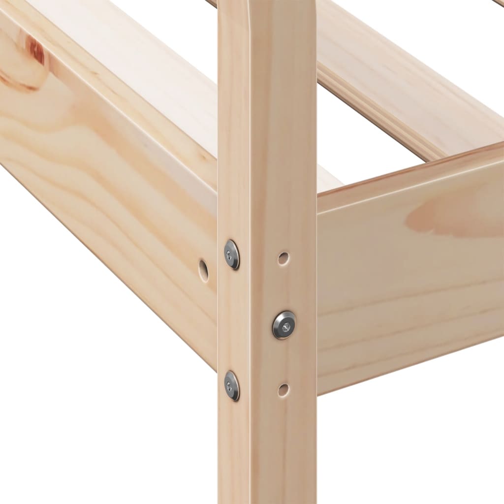 Tömör fenyőfa kanapéágy 90 x 190 cm