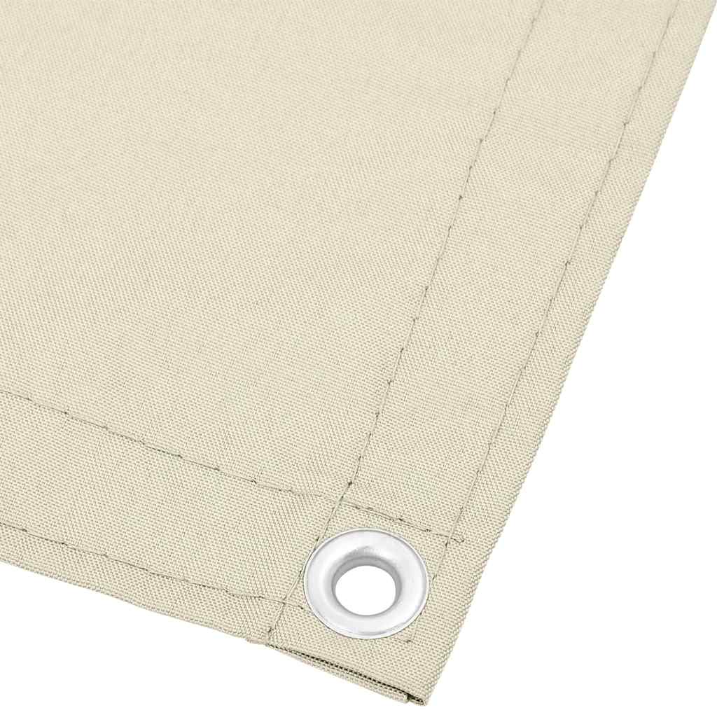 Krémszínű erkélyparaván 100% oxford poliészter 75 x 800 cm