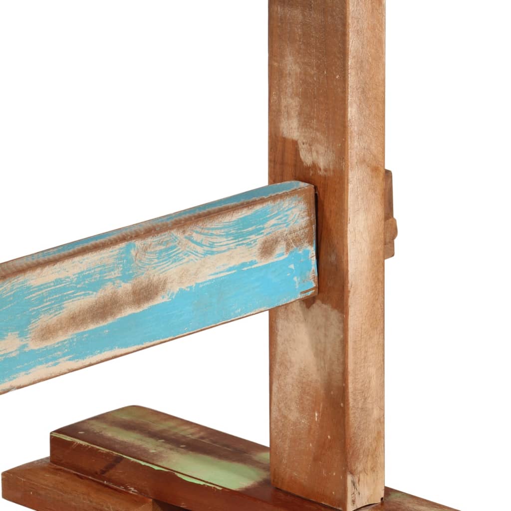 Tömör újrahasznosított fa étkezőasztal 110x55x78 cm