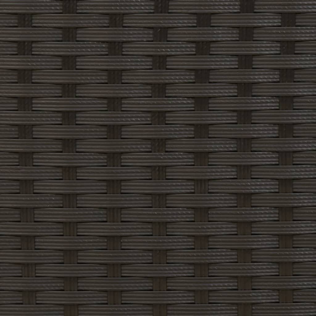 2 db fekete polyrattan napozóágy asztallal