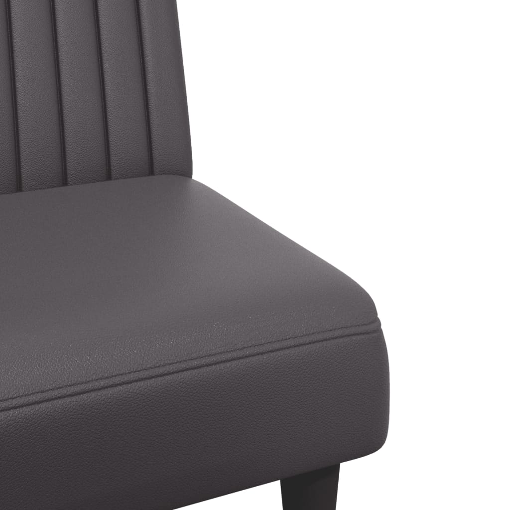 2 részes szürke műbőr ülőgarnitúra